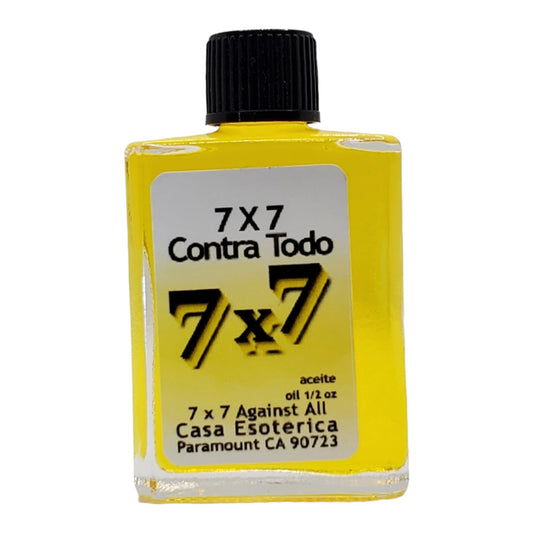 7x7 Against All Oil (7x7 Contra Todo Aceite)- Protection Spell - Guard Against Negative Energy & Harm-0.5 FL OZ
