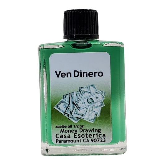 Money Drawing Oil (Ven Dinero Aceite) - Financial Abundance - Attract Wealth & Increase Prosperity-0.5 FL OZ