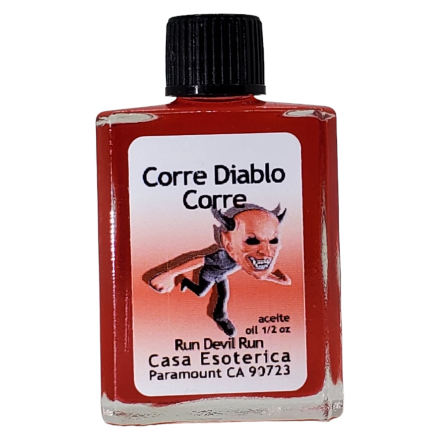Run Devil Run Oil (Corre Diablo Corre Aceite) -Protection Spell-Turn away evil, hexes and crossed conditions-0.5 FL OZ
