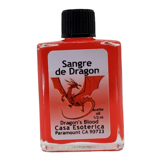 Dragon's Blood Oil (Sangre de Dragon Aceite) - Protective Spell - Ward Off Negative Energy & Boost Power-0.5 FL OZ