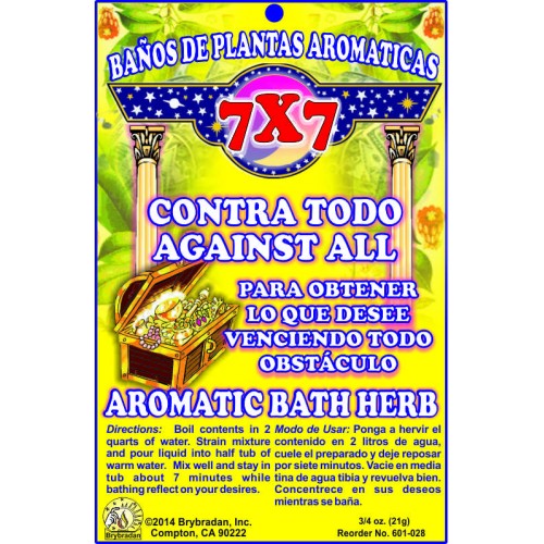 Aromatic Bath Herb 7x7 Against All