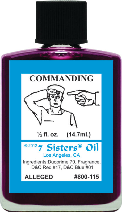 COMMANDING-SPIRITUAL MAGICK 7SISTER'S OIL