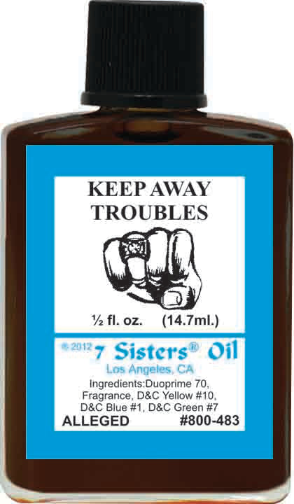 KEEP AWAY TROUBLE-SPIRITUAL MAGICK 7SISTER'S OIL