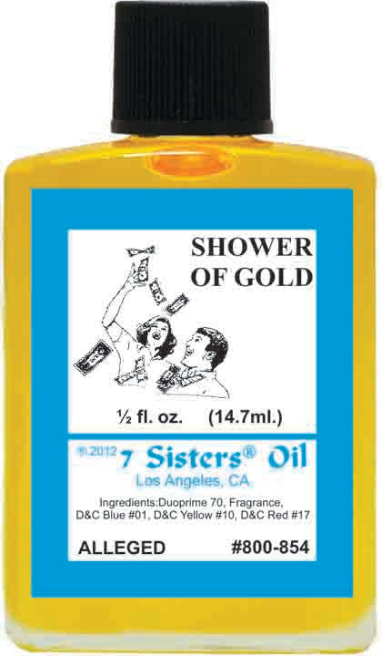 SHOWERS OF GOLD-SPIRITUAL MAGICK 7SISTER'S OIL