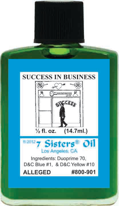 SUCCESS IN BUSINESS-SPIRITUAL MAGICK 7SISTER'S OIL