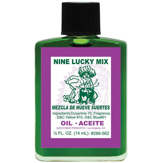 NINE LUCKY MIX -SPIRITUAL MAGICK INDIO OIL