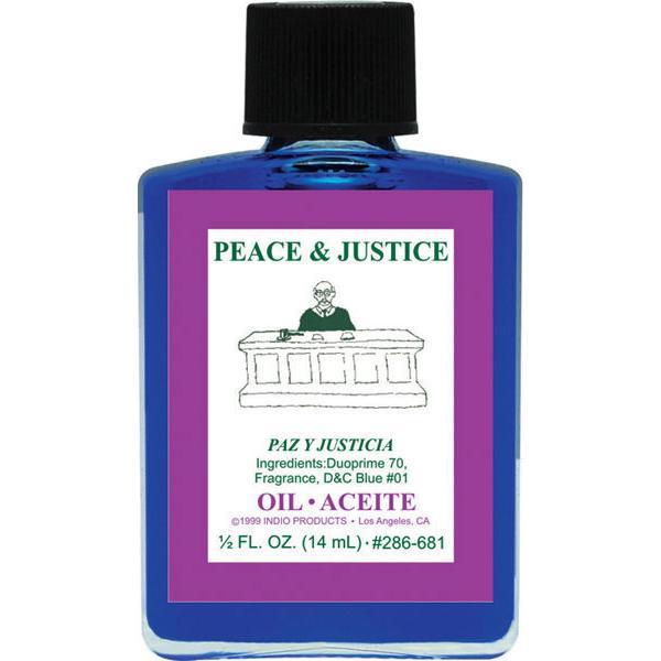 PEACE & JUSTICE -SPIRITUAL MAGICK INDIO OIL