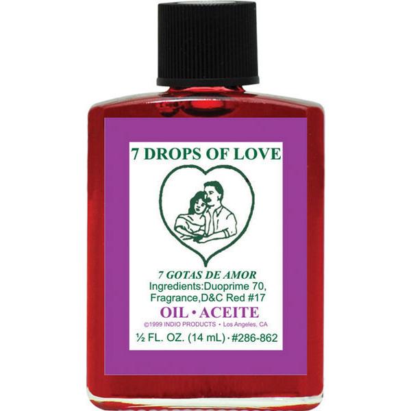 SEVEN DROPS OF LOVE -SPIRITUAL MAGICK INDIO OIL