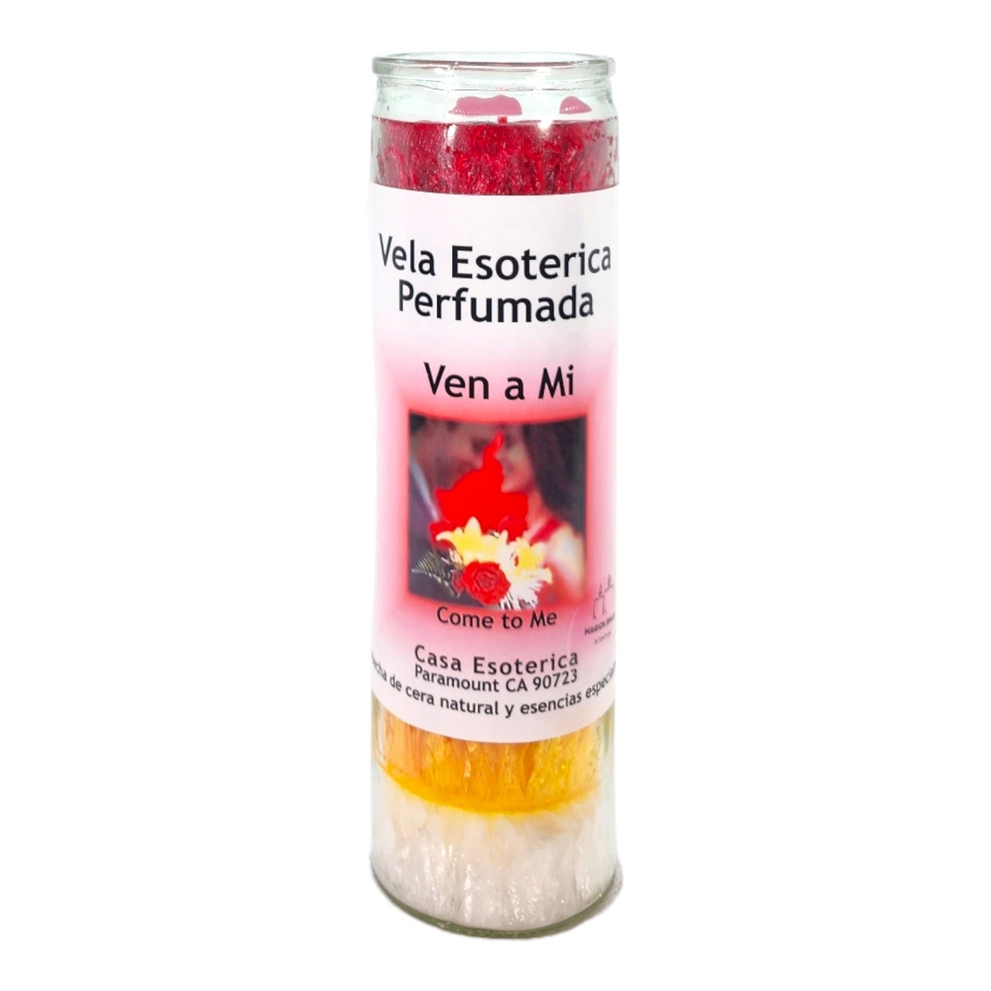 COME TO ME 7COLOR-Palm Wax Spiritual intention Spell Candle-[7 COLOR] | Vela Casa Esoterica Perfumada- (VEN A MI)