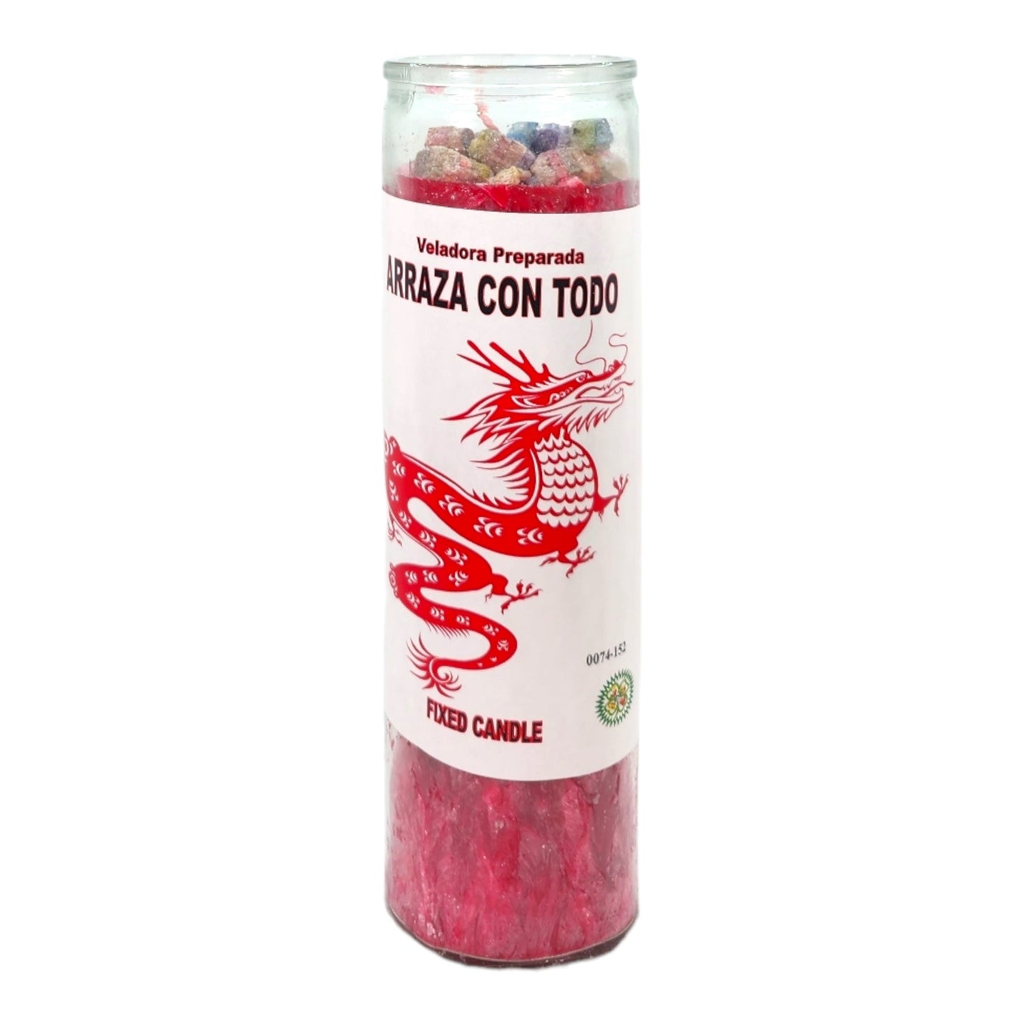 DESTROY EVERYTHING DRAGON-Palm Wax Spiritual intention Spell Candle-[RED] | Vela Casa Esoterica Perfumada- (ARRAZA CON TODO)