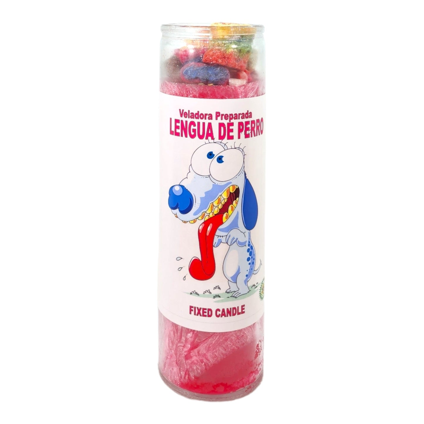 DOG TOUGE-Palm Wax Spiritual intention Spell Candle-[PINK] | Vela Casa Esoterica Perfumada- (LENGUA DE PERRO)