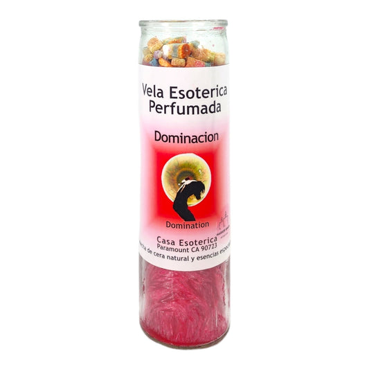 DOMINATION-Palm Wax Spiritual intention Spell Candle-[RED] | Vela Casa Esoterica Perfumada- (DOMINACION)