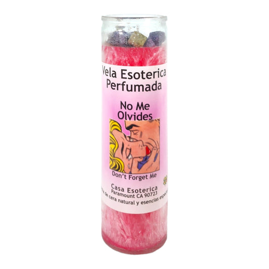 DON'T FORGET ME-Palm Wax Spiritual intention Spell Candle-[PINK] | Vela Casa Esoterica Perfumada- (NO ME OLVIDES)