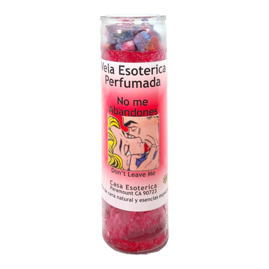 DON'T LEAVE ME-Palm Wax Spiritual intention Spell Candle-[RED] | Vela Casa Esoterica Perfumada- (NO ME ABANDONES)