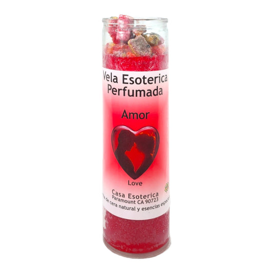 LOVE -Palm Wax Spiritual intention Spell Candle-[RED] | Vela Casa Esoterica Perfumada- (AMOR)