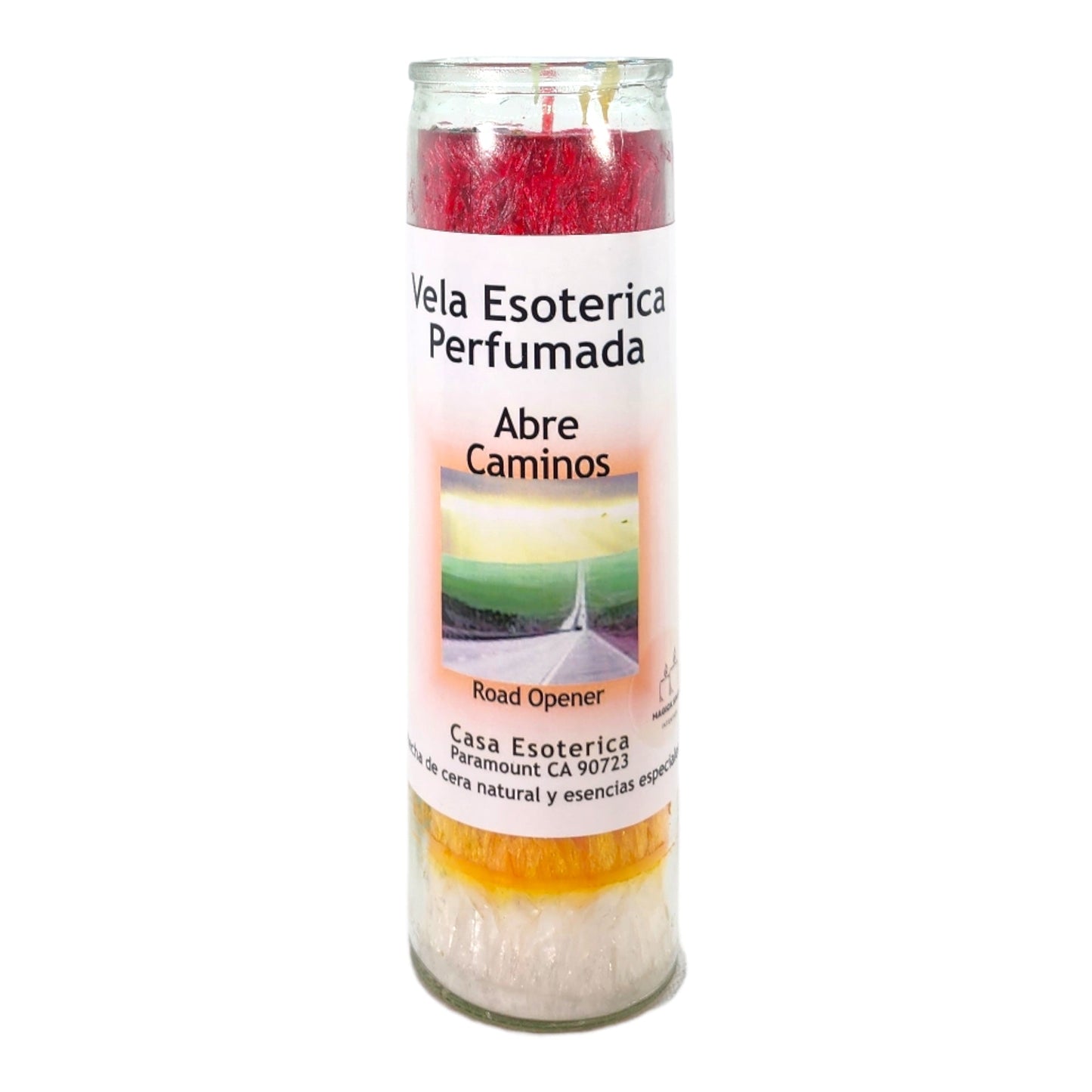 ROAD OPENER 7 Color-Palm Wax Spiritual intention Spell Candle-[7 COLOR] | Vela Casa Esoterica Perfumada- (ABRE CAMINOS)