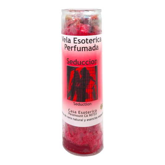 SEDUCTION-Palm Wax Spiritual intention Spell Candle-[RED] | Vela Casa Esoterica Perfumada- (SEDUCCION)