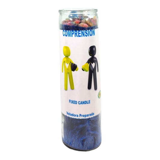 UNDERSTANDING-Palm Wax Spiritual intention Spell Candle-[BLUE] | Vela Casa Esoterica Perfumada- (COMPRENSION)