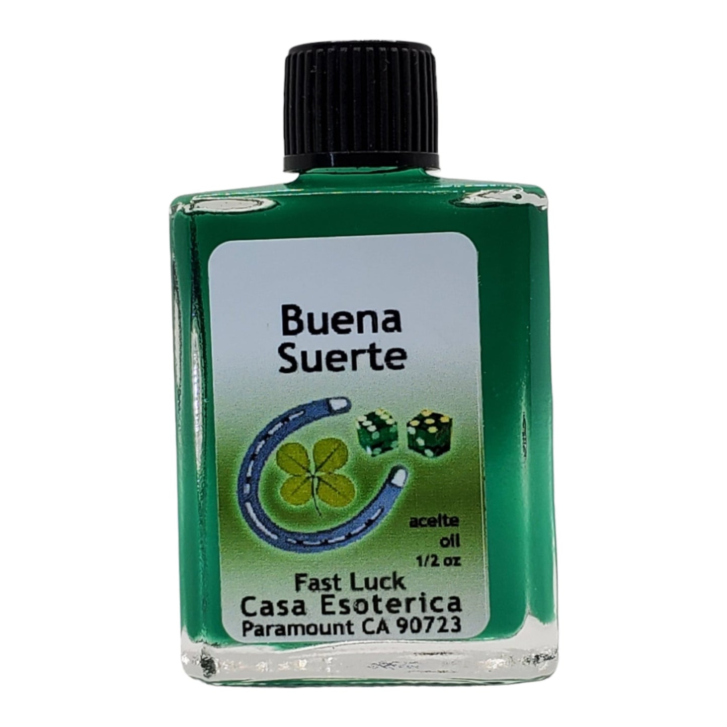 Fast Luck Oil (Buena Suerte Aceite)  - Good Fortune - Attract Abundance, Success & Opportunities-0.5 FL OZ