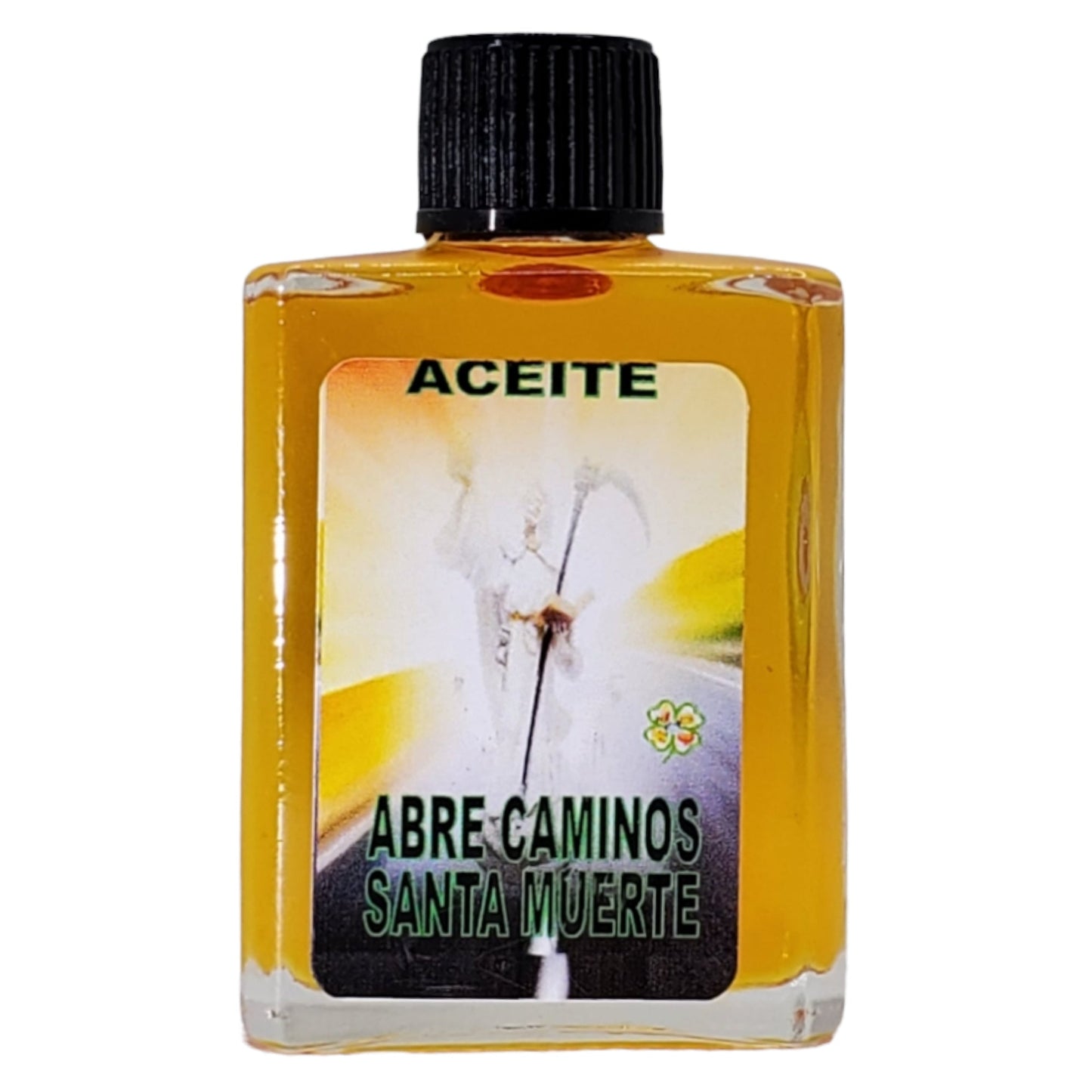 Holy Death & Road Opener Oil (Santa Muerte X Abre Caminos Aceite)- Spiritual Power - Clear Paths & Attract Success with Santisima Murete-0.5 FL OZ