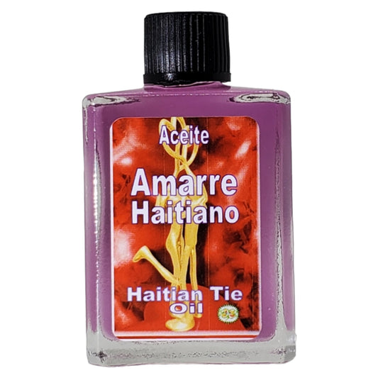 Haitian Tie Oil (Amarre Haitiano Aceite) - Binding Spell - Strengthen Relationships & Connections-0.5 FL OZ