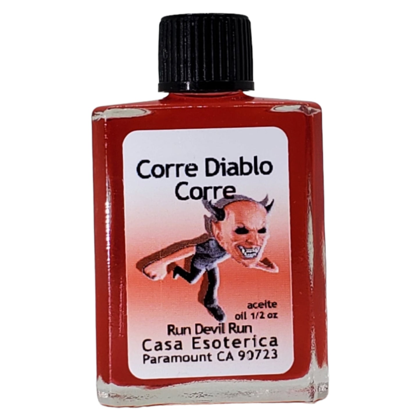 Run Devil Run Oil (Corre Diablo Corre Aceite) -Protection Spell-Turn away evil, hexes and crossed conditions-0.5 FL OZ