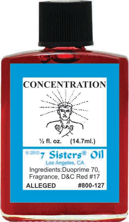 CONCENTRATION-Spiritual Magick 7Sister's Oil