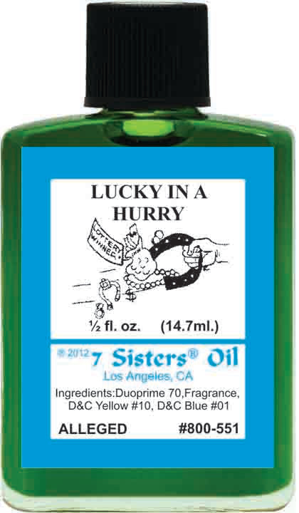 LUCK IN A HURRY-Spiritual Magick 7Sister's Oil