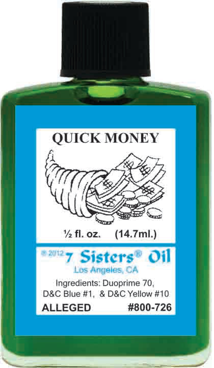 QUICK MONEY-Spiritual Magick 7Sister's Oil