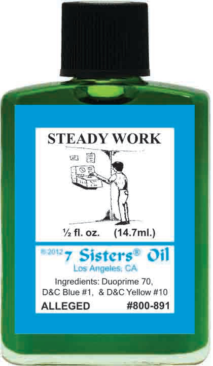 STEADY WORK-Spiritual Magick 7Sister's Oil